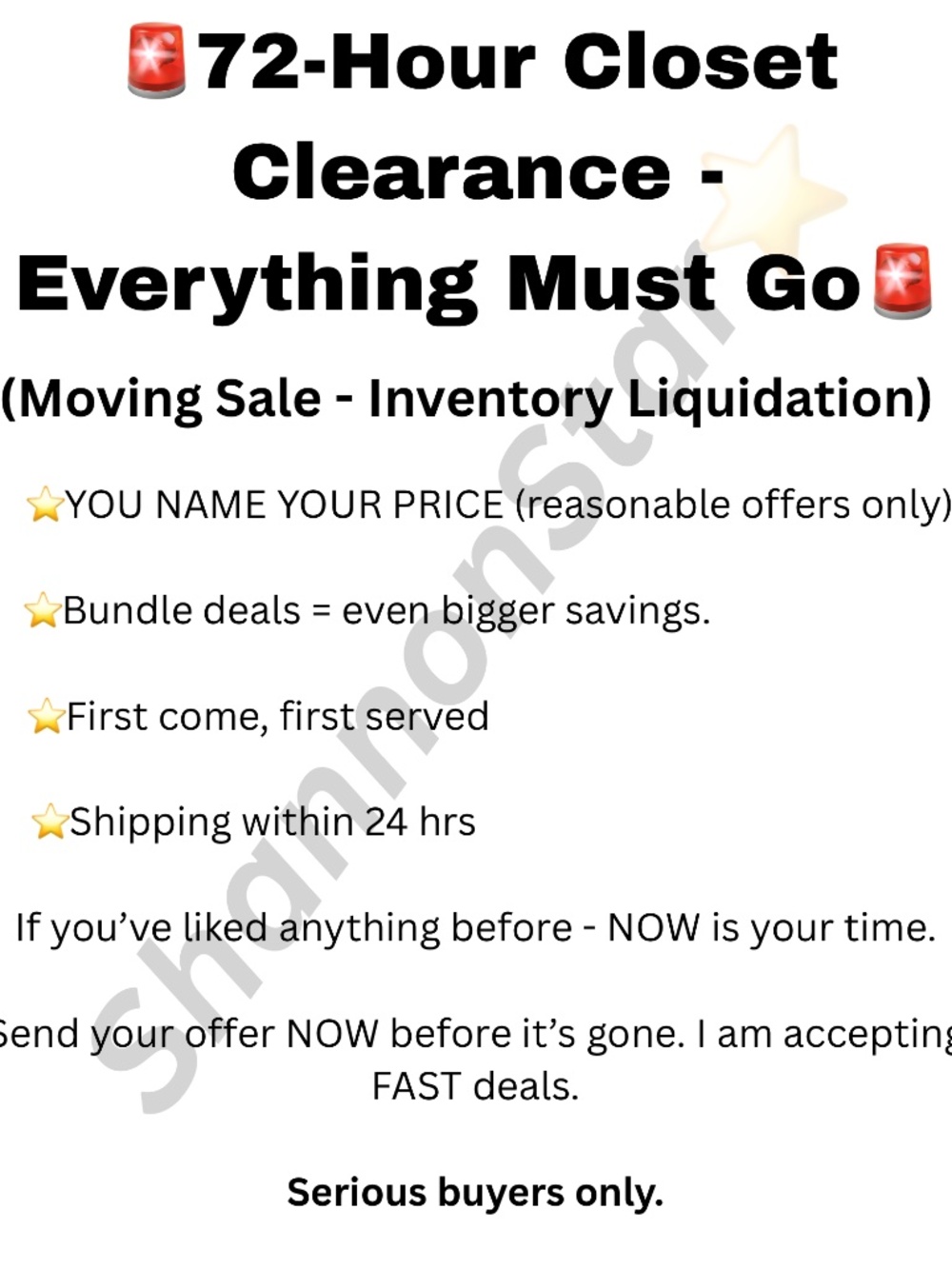 🚨MOVING SALE - EVERYTHING MUST GO🚨